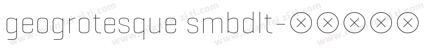 geogrotesque smbdlt字体转换